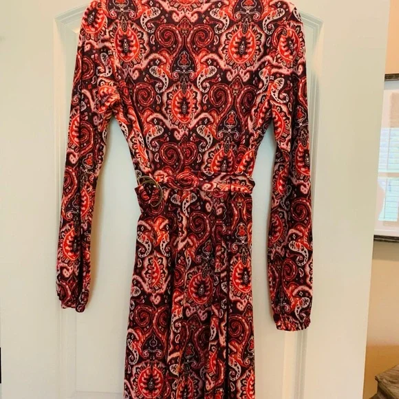 Anthropologie Paisley Belted Dress - Picture 5 of 9